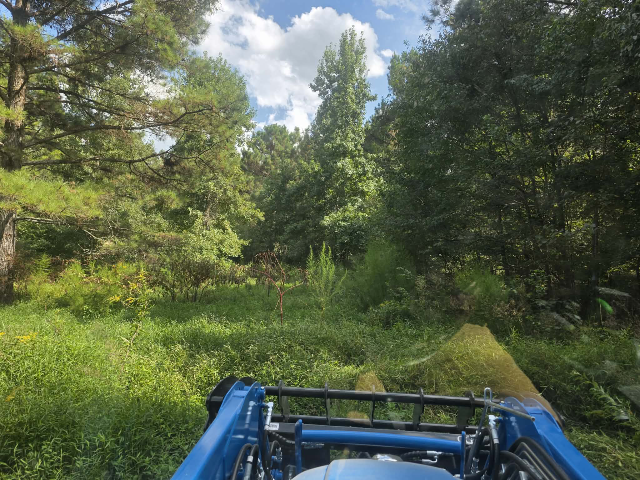 Brush hogging and field mowing in North Carolina by Boneyard Habitat and Land Management